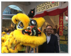 Master in a Chinese New Year celebration