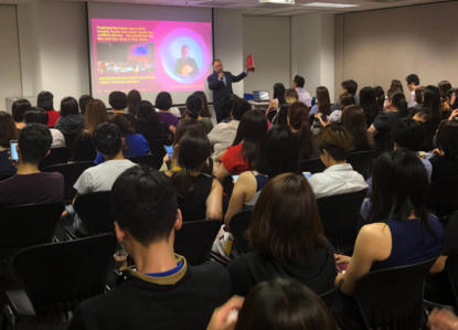 Fengshui Master Lim conducting a event 