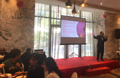 Fengshui Master Lim conducting a event 