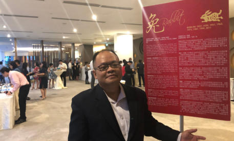 Fengshui Master Lim conducting a event 