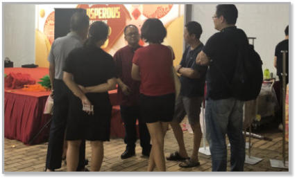 Fengshui Master Lim conducting a event 